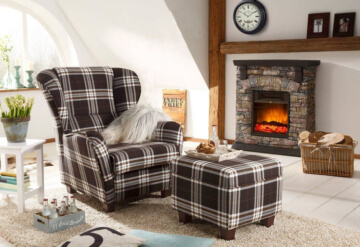 Home Affaire Ohrensessel mit Hocker